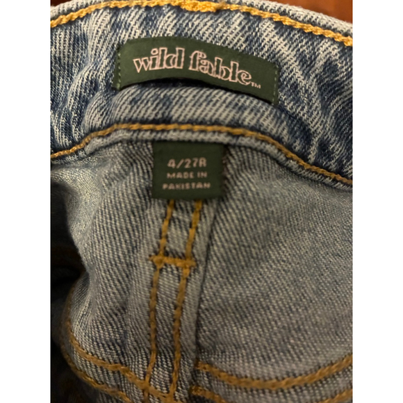 Distressed Grunge Wild Fable Blue Jean Size 4/27R.  0097 - Picture 7 of 9
